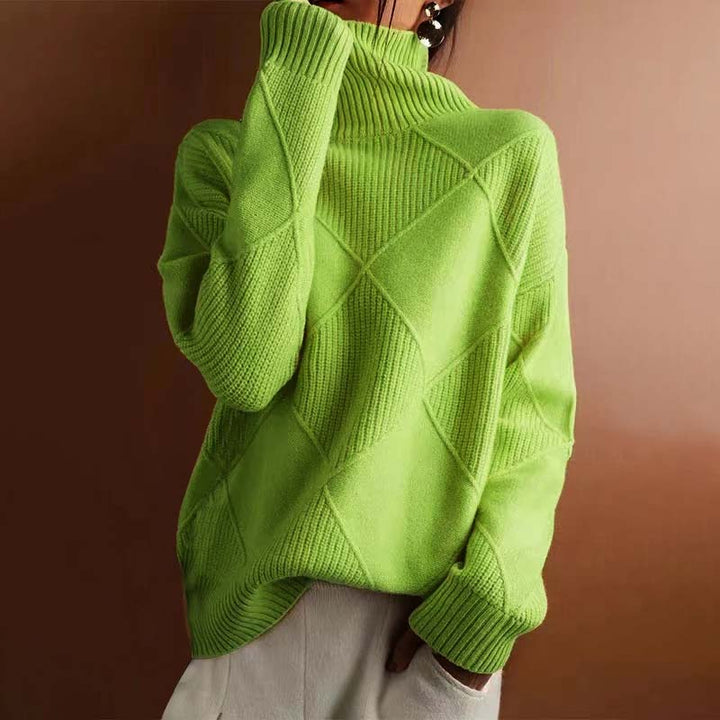 Remmy | Textured Turtleneck Knit Sweater